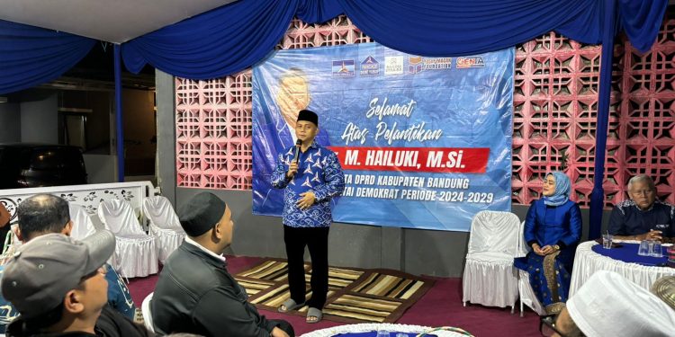 Dilantik Jadi Anggota DPRD, Hailuki Langung Ditunjuk Sebagai Wakil Ketua Demokrat Kabupaten Bandung